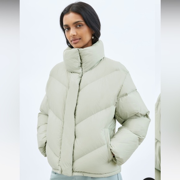 Aritzia Jackets & Blazers - Aritzia Wilfred Cloud Puff Down Jacket Fawn Pink Size Small